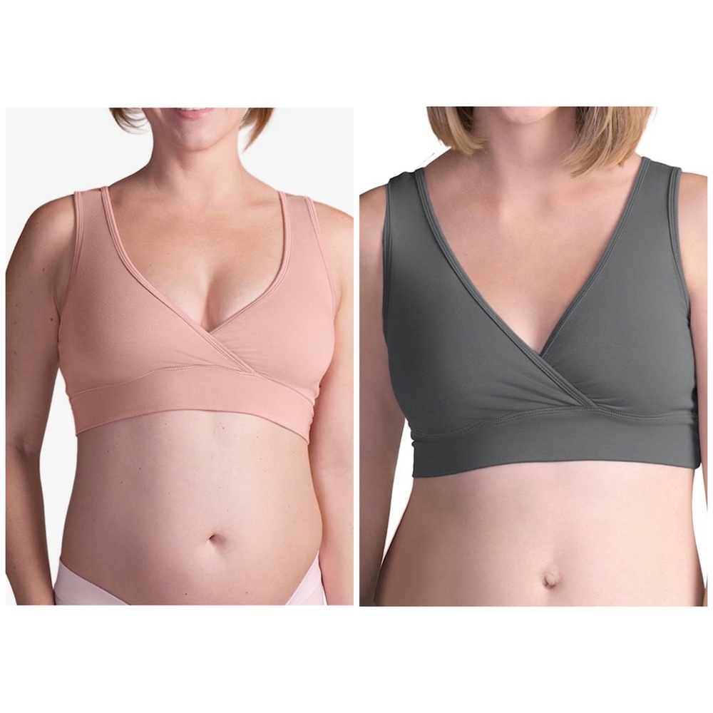 2 XS-Busty Kindred Bravely Nursing Bras Bundle Breastfeeding Bra Set XS